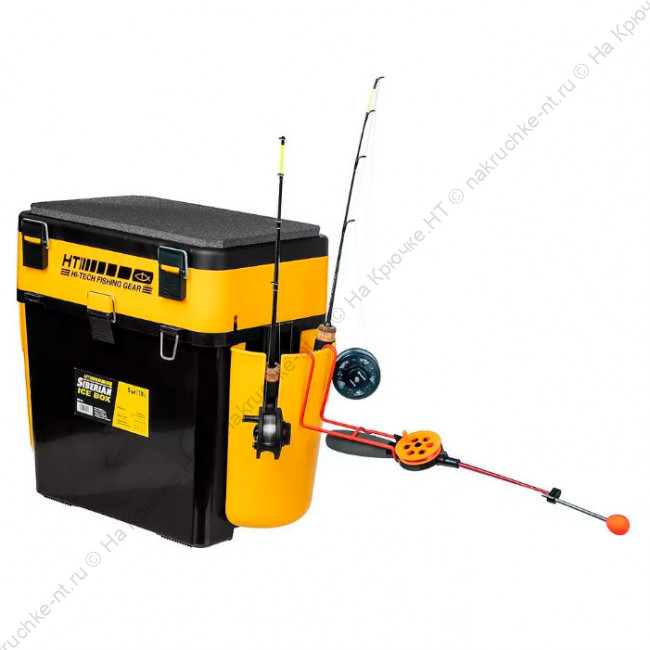 Ящик FishBox Thermo с термоконтейнером (19л 8,5л) черно-желтый (T-FB-T-19-8-BY) Helios 2