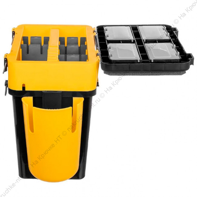 Ящик FishBox Thermo с термоконтейнером (19л 8,5л) черно-желтый (T-FB-T-19-8-BY) Helios 4