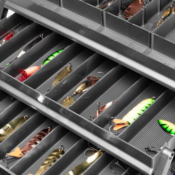 Ящик для снастей Tackle Box трехполочный NISUS зеленый 6