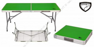 Стол складной "Condor" (каркас-алюминий ножки-металл, столешница-фибролит), р-р 150х60х70 см