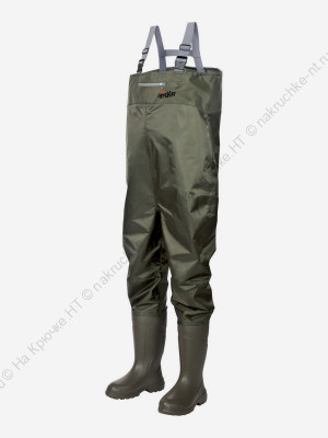 Полукомбинезон рыбацкий "TORVI" ПЕРЕКАТ, ЭВА+нейлон, подошва ТЭП, 4-слойный вкладыш (флис), р. 44-45