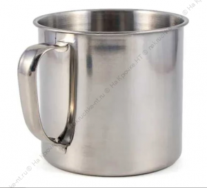 Кружка "Следопыт-эконом" нерж., d - 9 см, 450 мл/240/