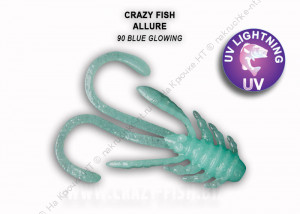 ALLURE 1,6" 23-40-90-6 Силиконовые приманки Crazy Fish