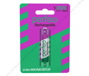 Аккумулятор Perfeo Li-Ion 18650 2000mAh без защиты 3.7V BL Аккумулятор Perfeo Li-Ion 18650 2000mAh без защиты 3.7V BL