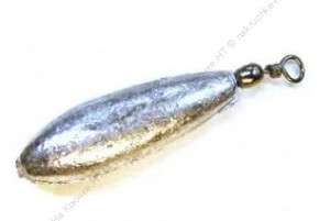 Груз Оливка вытянутая с вертлюгом "ЯМАН" - 10 гр.