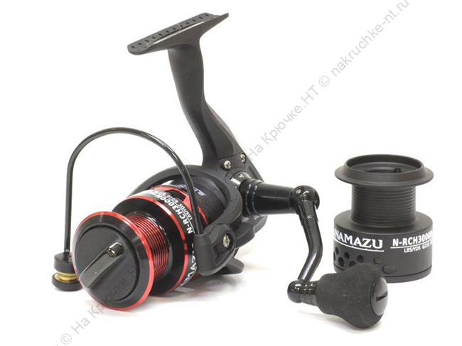 Катушка безынерционная Namazu Chaser NEW CH4000, 5+1 подш., метал. шпуля + запасная графит. шпуля 2