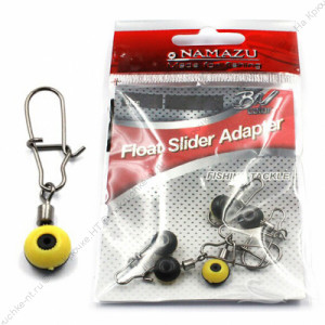 Крепеж для скользящего поплавка Namazu FLOAT SLIDER ADAPTER, цв. BN, р. M (уп.10 шт)/1250/1000/