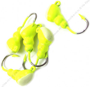 Мормышка "ЯМАН" муравей с ушком., цв.01, с фосф. пяткой, d 4, вес 0,5 г