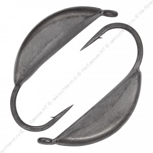 Мормышка вольфрамовая "Condor", Супербанан, размер L, вес 0,6 гр, черный никель