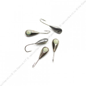 Мормышка паяная ЯМАН Уралка фосфор, вес 0,93 г, никель