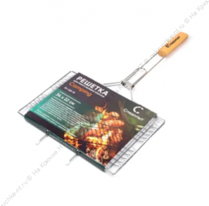 Решетка для гриля и  барбекю плоская "СЛЕДОПЫТ" Camping 34х22х1,5 см