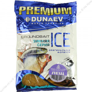 Прикормка "DUNAEV" ICE PREMIUM 0.9кг Лещ