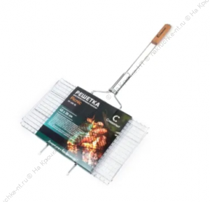 Решетка для гриля и  барбекю плоская "СЛЕДОПЫТ" Picnic  45х26х2 см