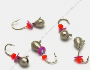 Мормышка WORMIX КАПЛЯ 0,25гр гальваника серебро