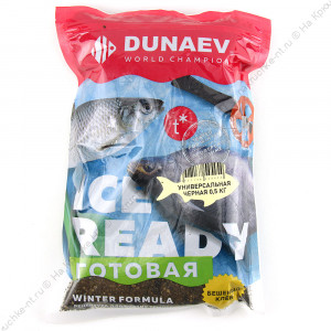 Прикормка "DUNAEV" ICE- READY" 0,5кг Универсальная Черная