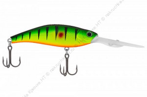 Воблер KYODA SHARP MINNOW-75F, длина 7.5 см, вес 12.0 гр, цвет P1657, заглубление 1.5-4 м.