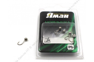 Мормышка "ЯМАН" муравей с отв.,цв.NL с фосф. пяткой, d 3, вес 0,3 г