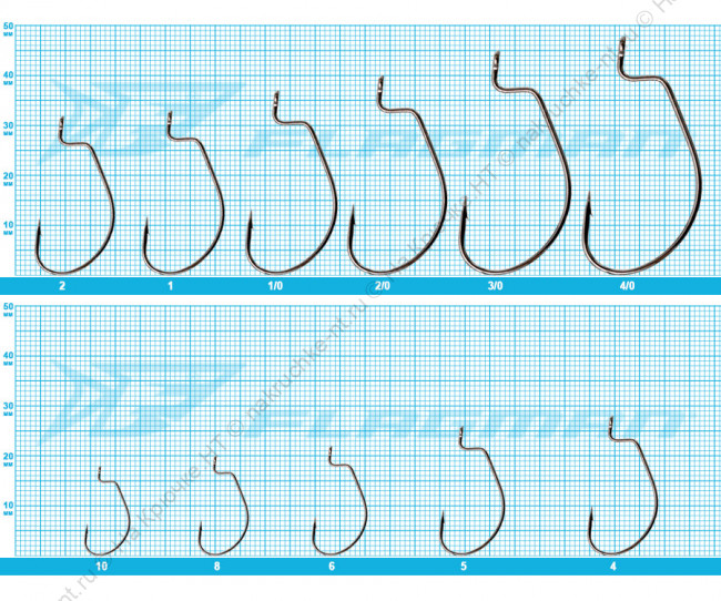 AZURA Крючок Finesse Offset Hook 2 AZURA Крючок Finesse Offset Hook 2