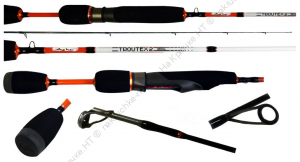 спиннинг Troutex 2 180UL  180cm, тест 0.5-5g, 0.5-3lb, строй r-fast, рукоять EVA, материал бланка Im