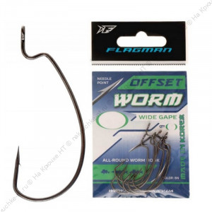 FLAGMAN Крючок Worm Offset №04 8шт