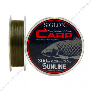 Леска Sunline SIGLON CARP 0.28mm 5.5kg 300m Matte Red Brown