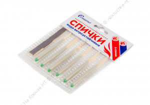 Спички водо-ветроустойчивые "СЛЕДОПЫТ" 8,5 см, 6 шт