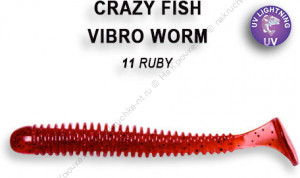VIBRO WORM 3-50-11-2 Силиконовые приманки Crazy Fish