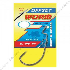 FLAGMAN Крючок Wide Range Worm Big Eye №2/0 7шт