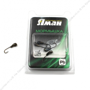 Мормышка "ЯМАН" уралка с отв.,цв.BN, d 4, вес 0,5 г