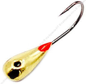 Мормышка ЯМАН "Уралка-М1" с коронкой, 0,6г.цв. латунь