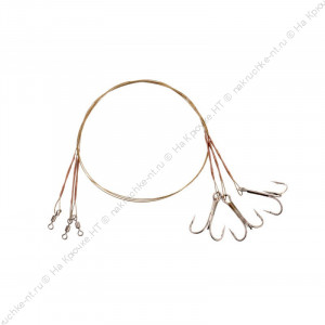 FLAGMAN Поводок Stainless Steel с тройником №4 X7 8кг 30см 3шт