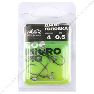 Джиг головка ZUB Micro Jig 506 (крючок 4) 0.5г. (упак. 5 шт) Джиг головка ZUB Micro Jig 506 (крючок 4) 0.5г. (упак. 5 шт)