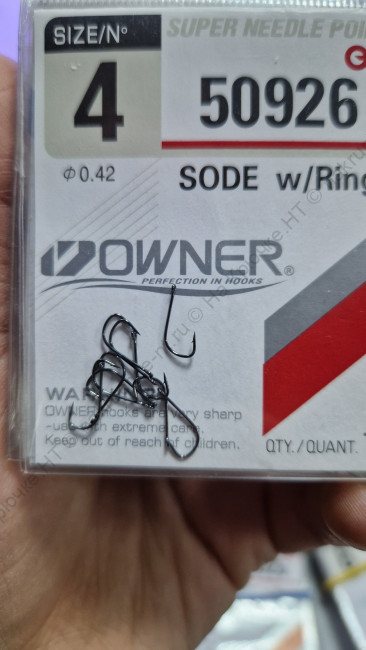 Крючок OWNER SODE w/Ring #50926 №4