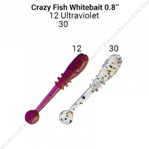 Whitebait 0.8" 16-20-12/30-6 Силиконовые приманки Crazy Fish