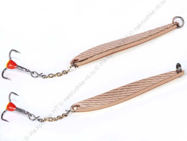 Блесна вертикал. зим. Lucky John DIAMOND BLADE с цеп. и тр. 41мм S блистер 3