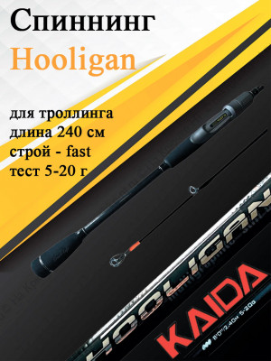Спиннинг Kaida Hooligan 240 см тест 5-20 грамм
