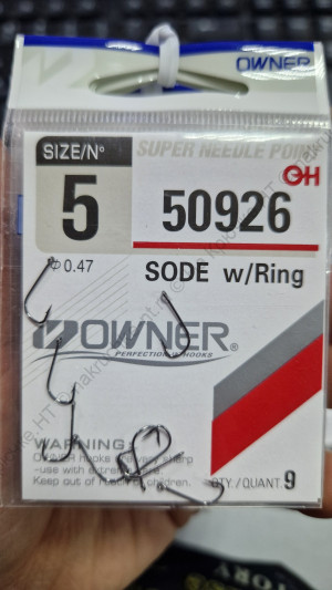 Крючок OWNER SODE w/Ring #50926 №5