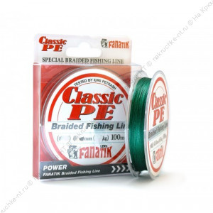 Шнур FANATIK Classik PE X4 100 м. (#2,0) 0,23мм. GREEN