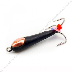 Мормышка Чертик высокий c медной коронкой, L-11, d-2,0 мм. 0,5гр.