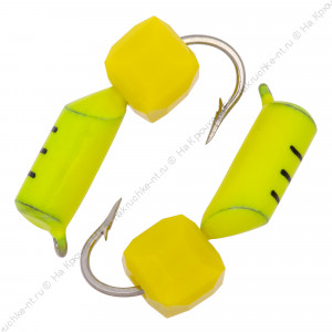 Столбик с "Сырным" кубиком, лимонный, 2,0 мм