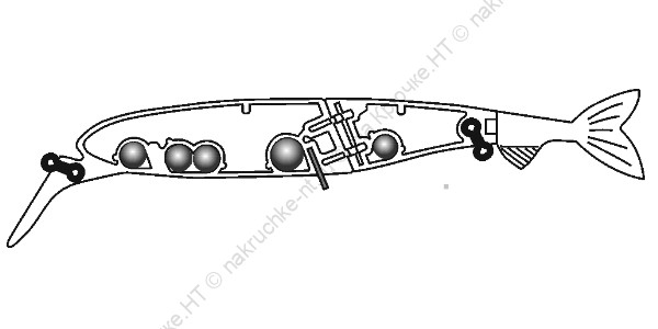 Воблер TsuYoki WITCH 118SP 3 Воблер TsuYoki WITCH 118SP 3