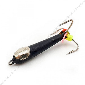 Мормышка вольфрамовая Чертик с коронкой "Высокий" d-2,5 0,8гр цв. серебро