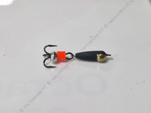 Мормышка Дьявол с коронкой (с метал.бусиной) d-2,5/l-8mm/0.6g