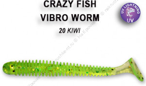 VIBRO WORM 3-50-20-6 Силиконовые приманки Crazy Fish