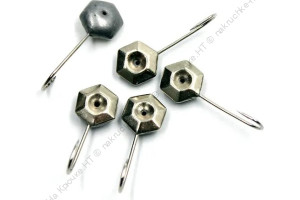 Мормышка паяная ЯМАН Кристалл с лыской, вес 0,52 г, никель