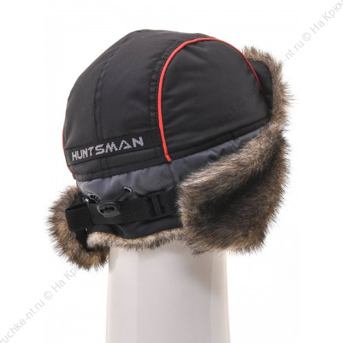Шапка ушанка зимняя Siberia ткань Breathable цвет Серый Черный мех Волк (Размер 56-58)3 Шапка ушанка зимняя Siberia ткань Breathable цвет Серый Черный мех Волк (Размер 56-58)3