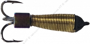 Мормышка Черт с намоткой квадрат хамелеон d-3/l-10mm/1,1g