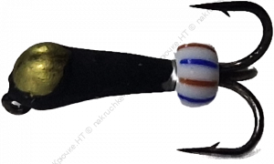Мормышка Черт-Банан с коронкой d-2,5/l-7mm/0.37g
