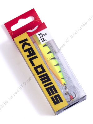 Блесна вертикал. зим. Lucky John KALOMIES с цеп. и кр. 75мм TIGER блистер