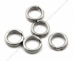 Заводное кольцо Namazu RING-A, цв. Cr, р. 5 ( d=7 mm), test-17 кг (уп.10 шт)